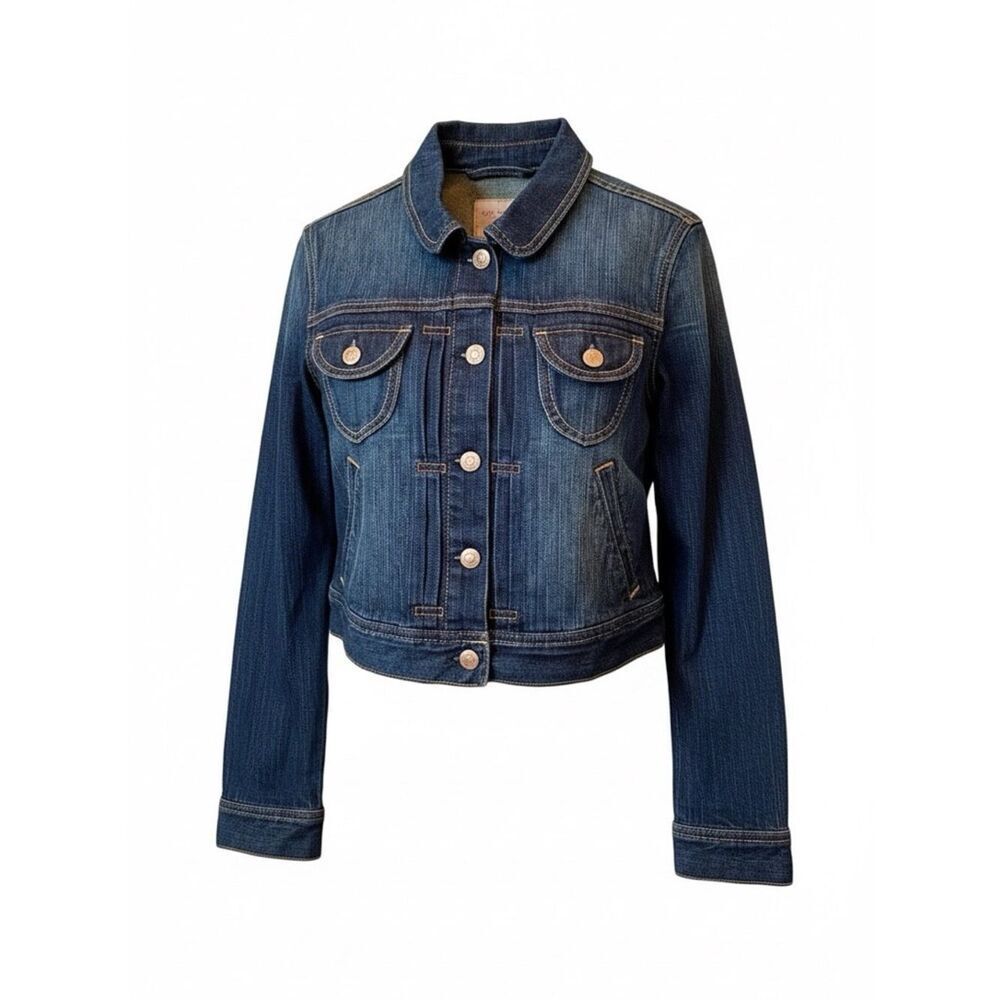 Old Navy Women's Blue Denim Button-Front Jacket